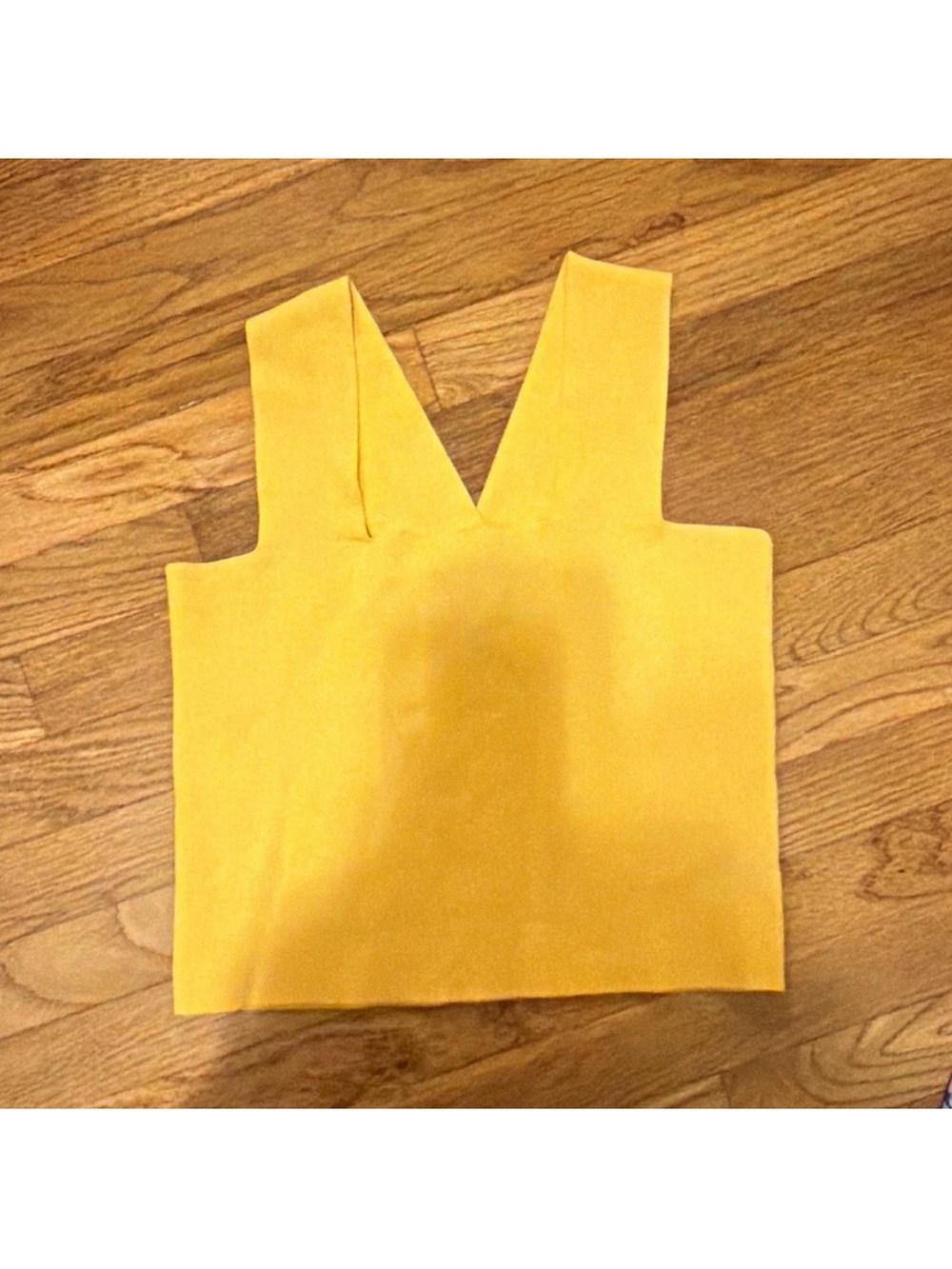 House of Harlow 1960 Yellow V-Neck Cropped Tank